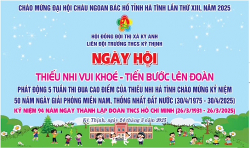 Trường THCS Kỳ Thịnh: Rộn ràng  ngày hội “Thiếu nhi vui khỏe - Tiến bước lên Đoàn